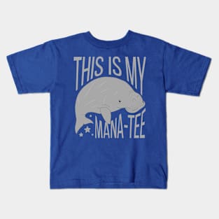 This Is My Manatee Funny Pun Kids T-Shirt